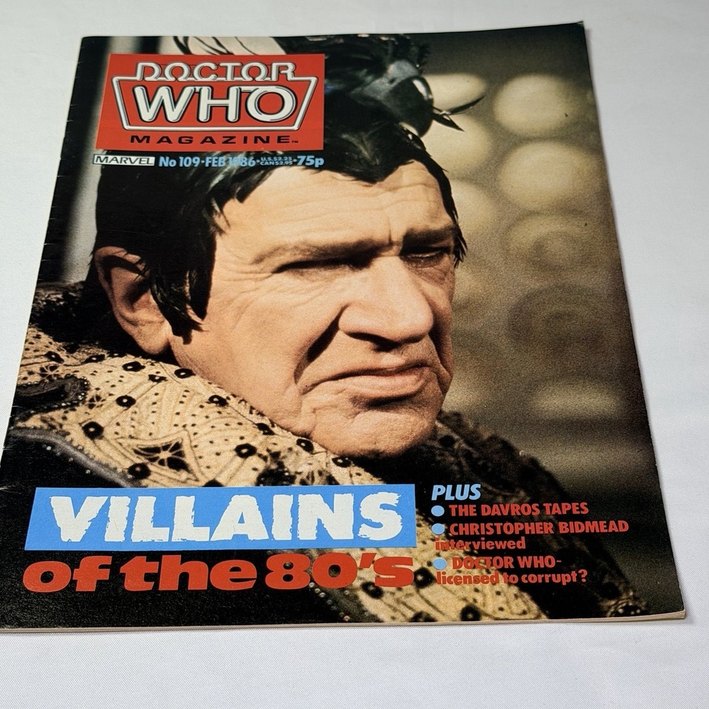 Doctor Who Magazine #109 February 1986 Marvel UK BBC Dr. Who Feb Peter Cushing